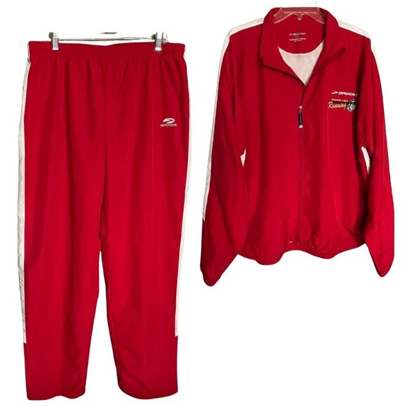 Brooks Marine Corps Red Track Suit Size XL - Picture 1 of 7